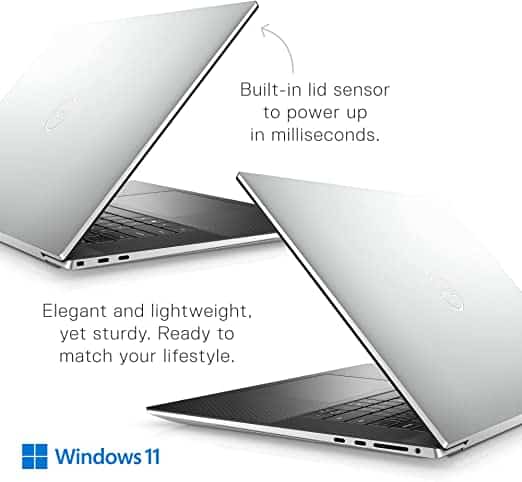 Dell XPS 17 silver color design